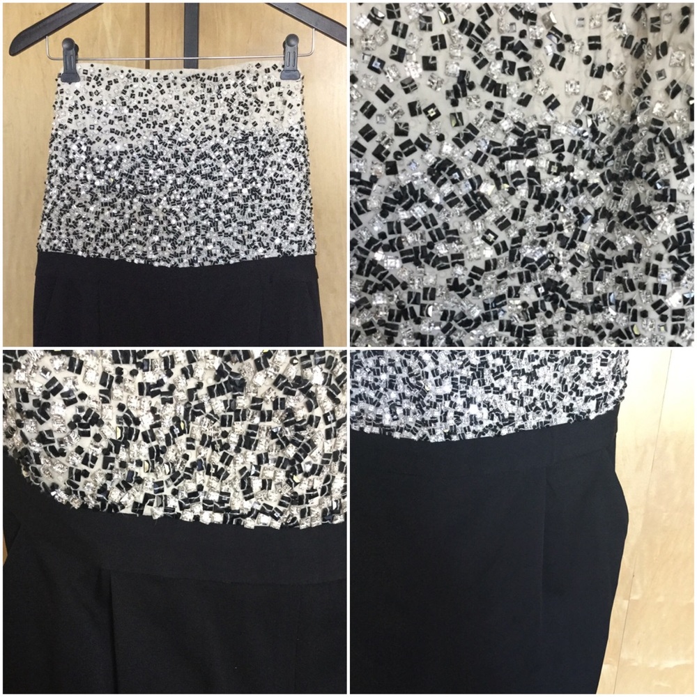 Alice + Olivia Jeri Beaded Strapless Jumpsuit - Picture 4 of 8